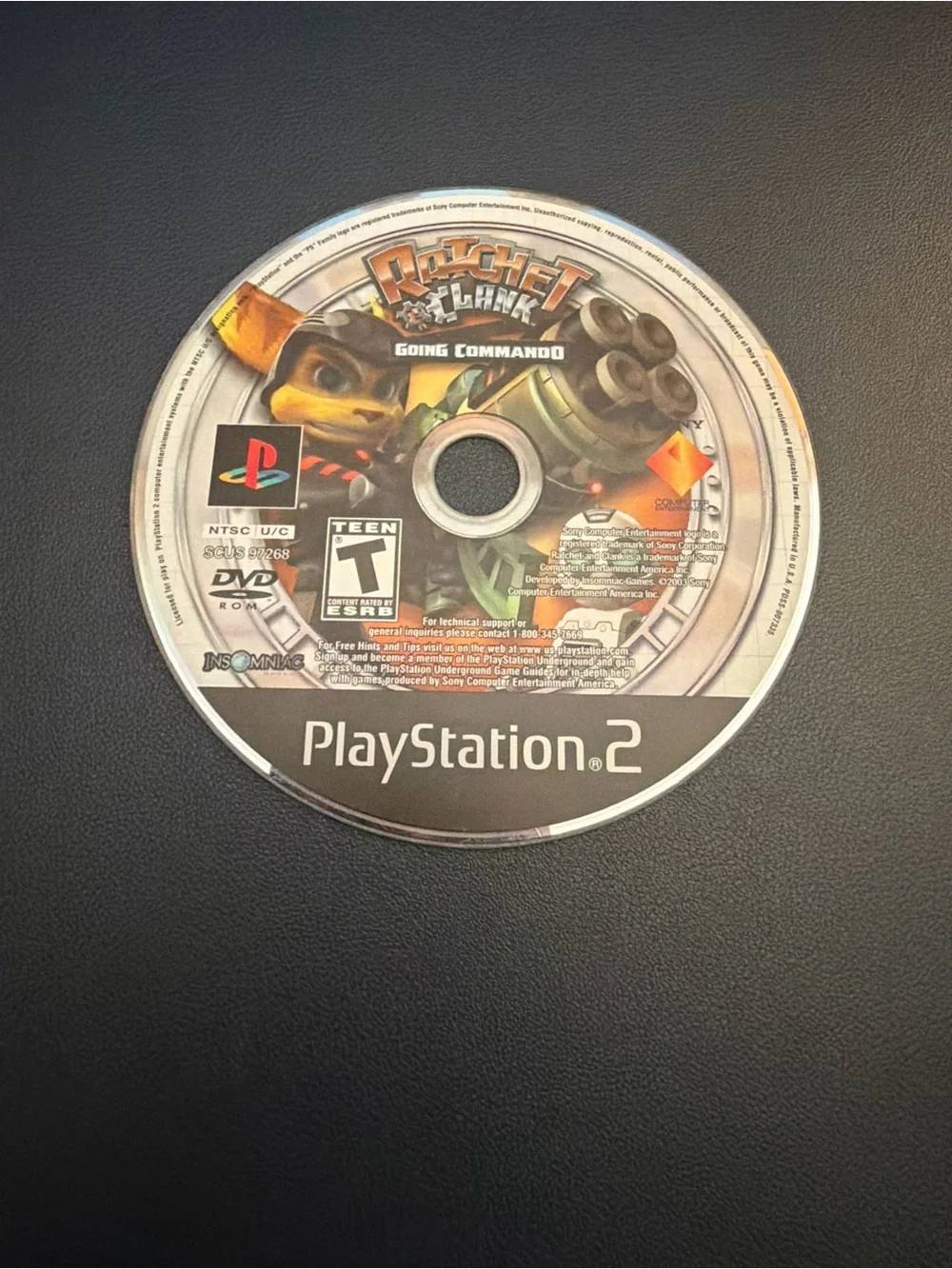 PlayStation 2 Ratchet & Clank: Going Commando Disc
